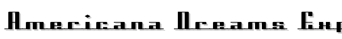 Americana Dreams ExpUpright font